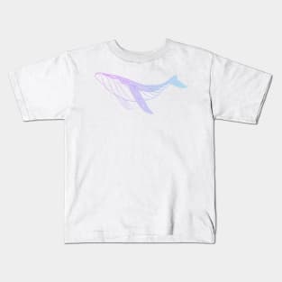 Pink to turquoise Whale Kids T-Shirt